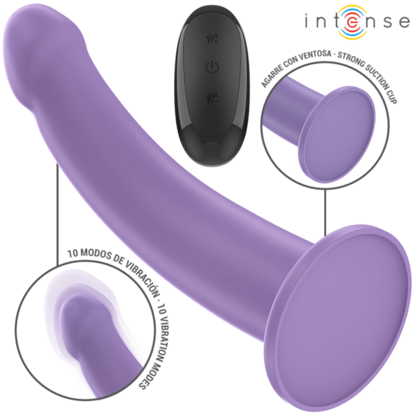 Vibrador silicona con mando  10 funciones Eddie