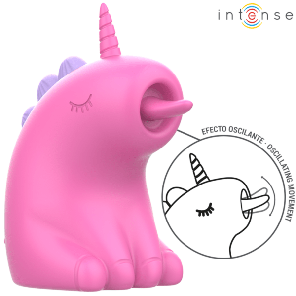 Unicornio mini con lengua rotadora