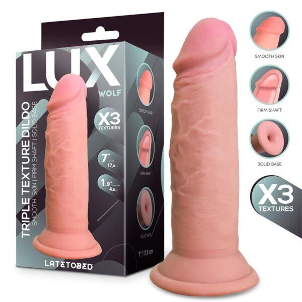 Dildo triple densidad 7" Wolf